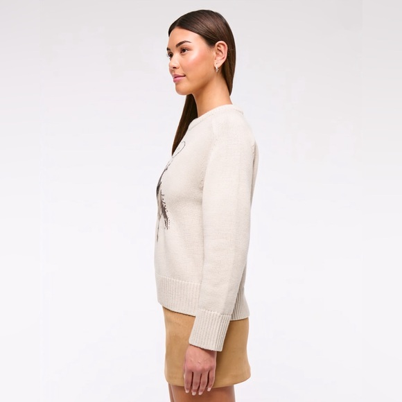 Abercrombie & Fitch Cream Sweater with Cowboy Design - Picture 3 of 7